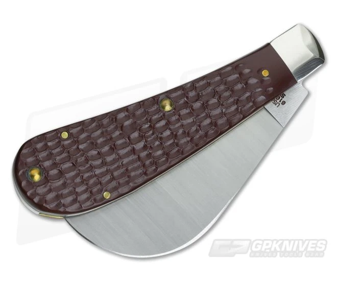 Case Hawkbill Pruner Synthetic Brown Handle Slipjoint 00016 - Image 2