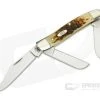 Case Amber Bone Peach Seed Jig Stockman 00128