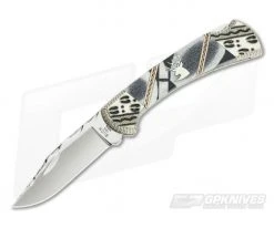 Buck 112 Ranger Garett Finney Custom "Tracks" Jet Elk Tine Legacy Limited Edition 0112BKSLE