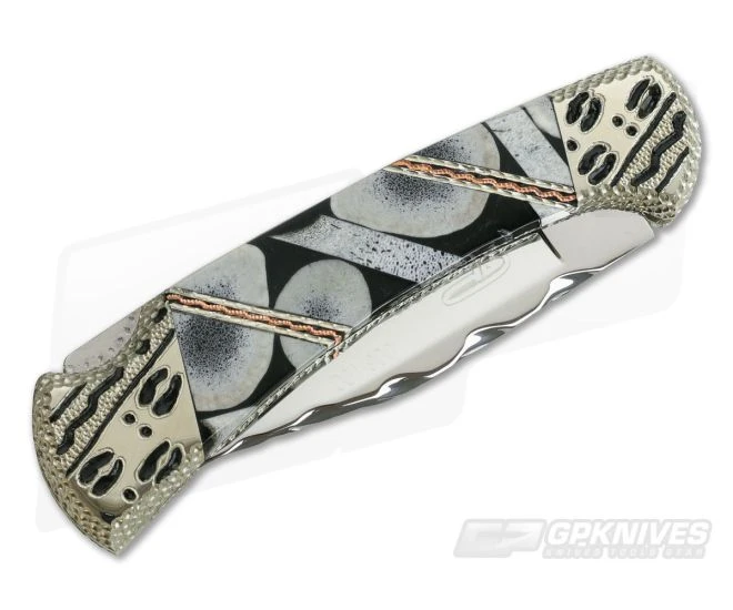 Buck 112 Ranger Garett Finney Custom "Tracks" Jet Elk Tine Legacy Limited Edition 0112BKSLE - Image 2