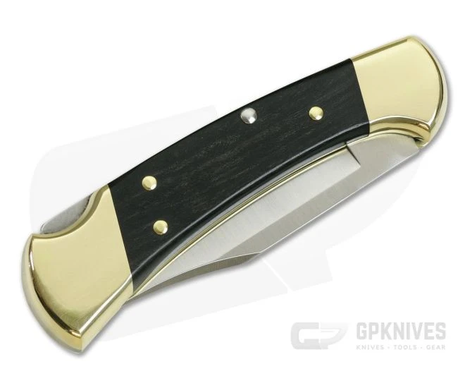 Buck 112 Ranger Genuine Ebony Hardwood Lock Back Ebony Hunter 112BRS - Image 2