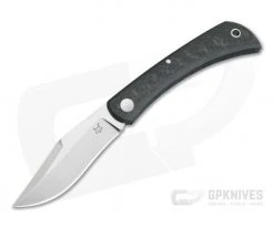 Fox Knives Libar Satin M390 Carbon Fiber Slip Joint Knife 01FX848