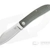 Fox Knives Livri Satin M390 Green Canvas Micarta Slip Joint Knife 01FX849