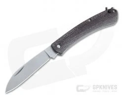 Fox Knives Nauta Stonewashed 420C Brown Burlap Micarta Slip Joint Knife 01FX879