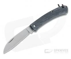 Fox Knives Nauta Stonewashed 420C Blue Burlap Micarta Slip Joint Knife 01FX880