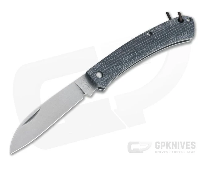 Fox Knives Nauta Stonewashed 420C Blue Burlap Micarta Slip Joint Knife 01FX880