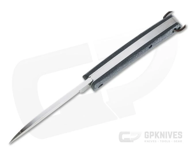 Fox Knives Nauta Stonewashed 420C Blue Burlap Micarta Slip Joint Knife 01FX880 - Image 3