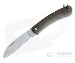 Fox Knives Nauta Stonewashed 420C Ziricote Wood Slip Joint Knife 01FX883