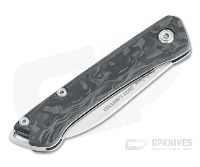 Buck Legacy 250 Saunter LTD Satin S35VN Marbled Carbon Fiber Slip Joint Folder 0250CFSLE - Image 2