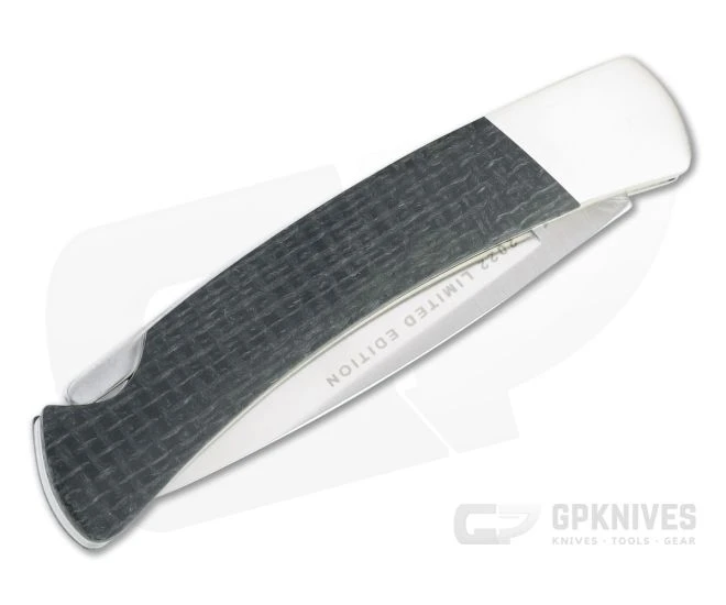 Buck Legacy 501 Squire LTD Satin S35VN Black Burlap Micarta Lock Back Folder 0501BKSLE - Image 2