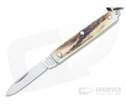 Great Eastern Cutlery #05 PPP Keychain Knife Pen Blade Sambar Stag Slip Joint Folder 052121-SS-02