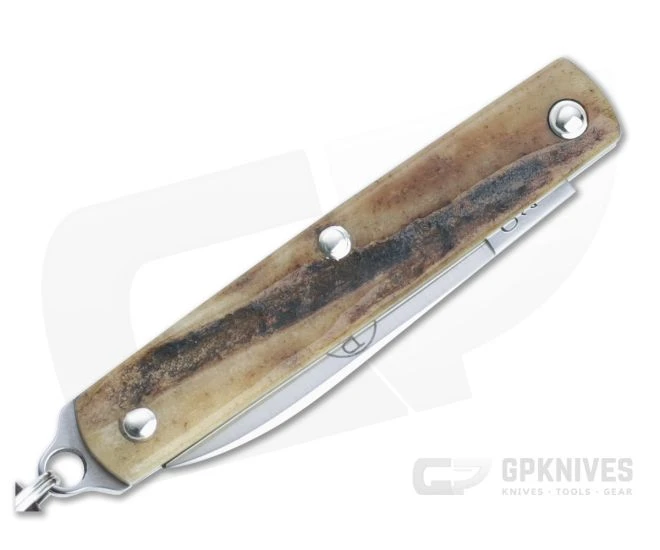 Great Eastern Cutlery #05 PPP Keychain Knife Pen Blade Sambar Stag Slip Joint Folder 052121-SS-02 - Image 2