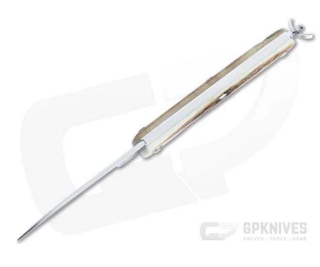 Great Eastern Cutlery #05 PPP Keychain Knife Pen Blade Sambar Stag Slip Joint Folder 052121-SS-02 - Image 3