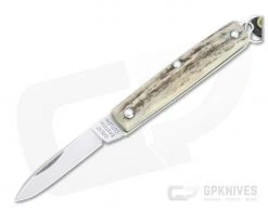 Great Eastern Cutlery #05 PPP Keychain Knife Pen Blade Sambar Stag Slip Joint Folder 052121-SS-11