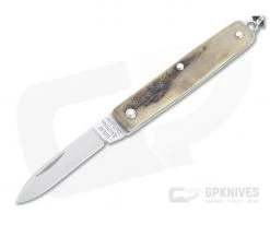 Great Eastern Cutlery #05 PPP Keychain Knife Pen Blade Sambar Stag Slip Joint Folder 052121-SS-13