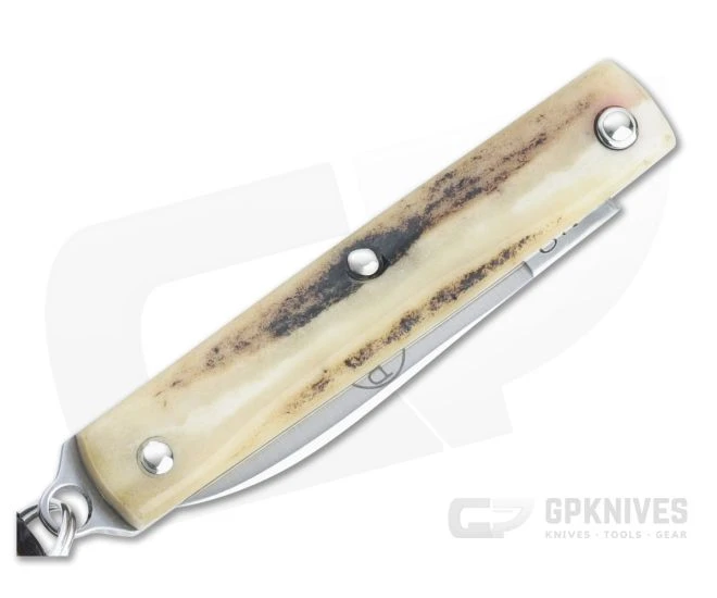 Great Eastern Cutlery #05 PPP Keychain Knife Pen Blade Sambar Stag Slip Joint Folder 052121-SS-27 - Image 2