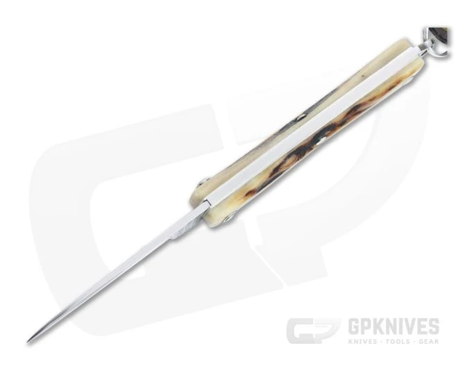 Great Eastern Cutlery #05 PPP Keychain Knife Pen Blade Sambar Stag Slip Joint Folder 052121-SS-27 - Image 3