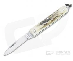 Great Eastern Cutlery #05 PPP Keychain Knife Pen Blade Sambar Stag Slip Joint Folder 052121-SS-35