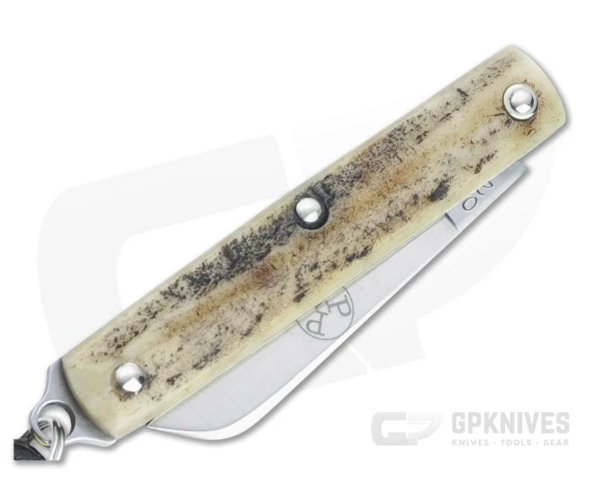 Great Eastern Cutlery #05 PPP Keychain Knife Sheepsfoot Sambar Stag Slip Joint Folder 053121-SS-04 - Image 2