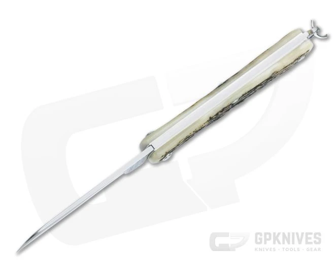 Great Eastern Cutlery #05 PPP Keychain Knife Sheepsfoot Sambar Stag Slip Joint Folder 053121-SS-07 - Image 3