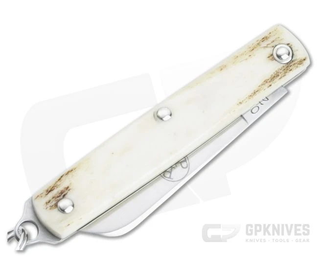 Great Eastern Cutlery #05 PPP Keychain Knife Sheepsfoot Sambar Stag Slip Joint Folder 053121-SS-15 - Image 2