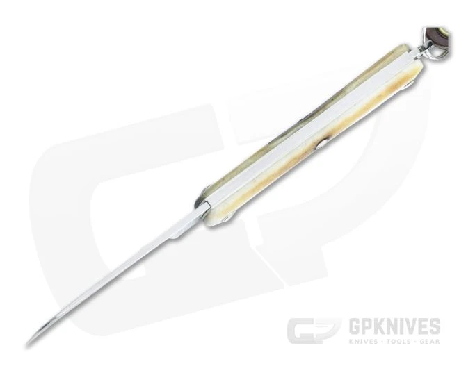 Great Eastern Cutlery #05 PPP Keychain Knife Sheepsfoot Sambar Stag Slip Joint Folder 053121-SS-20 - Image 3