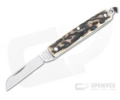 Great Eastern Cutlery #05 PPP Keychain Knife Sheepsfoot Sambar Stag Slip Joint Folder 053121-SS-29