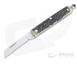 Great Eastern Cutlery #05 PPP Keychain Knife Sheepsfoot Sambar Stag Slip Joint Folder 053121-SS-30