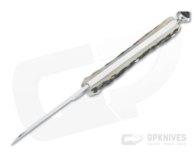 Great Eastern Cutlery #05 PPP Keychain Knife Sheepsfoot Sambar Stag Slip Joint Folder 053121-SS-30 - Image 3