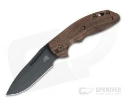 Hinderer XM Slippy Vintage Series Black O1 Spear Point Smooth Walnut Battle Green Slip Joint 0951