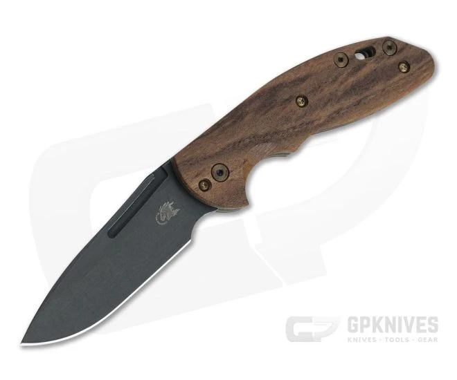 Hinderer XM Slippy Vintage Series Black O1 Spear Point Smooth Walnut Battle Green Slip Joint 0952