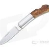 Moki Meek Polished AUS-8 Bolstered Quince Wood Lock Back Folder 102J