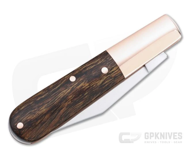 Boker Solingen Barlow Copper Integral Polished N690 Desert Ironwood Slip Joint 110045 - Image 2