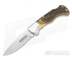 Boker Folding Hunter Stag Lock Blade 110135HH