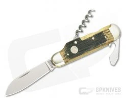 Boker Solingen Wine Knife Single Blade Barrel Wood Slip Joint Folder 110185