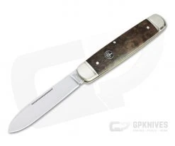 Boker Solingen Cattle Knife Satin N690 Curly Birch Traditional Slip Joint 110910