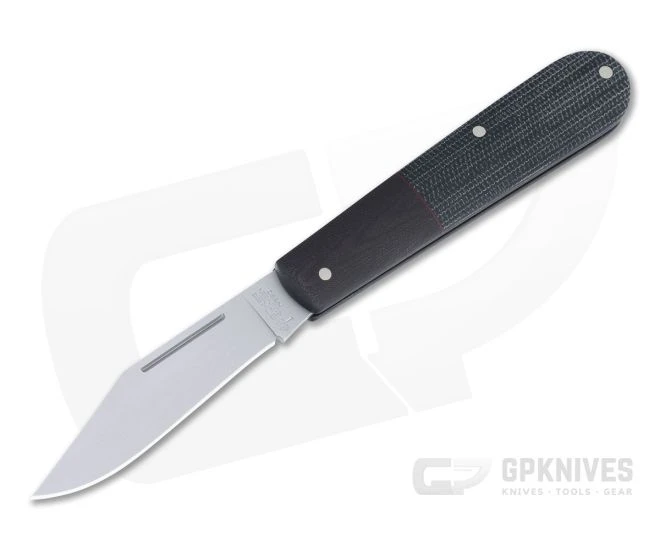 Boker Solingen Barlow Integral Blasted N690 Black Canvas Micarta Slip Joint 111943