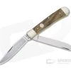 Boker Solingen Trapper Solid Oak Wood Traditional Slip Joint Folder 112525OT