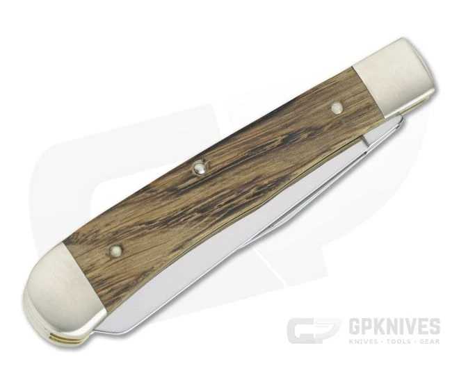 Boker Solingen Trapper Solid Oak Wood Traditional Slip Joint Folder 112525OT - Image 2