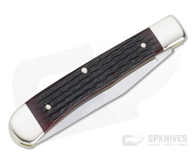 Boker Solingen Single Blade Trapper Jigged Red Bone Traditional Slip Joint 112526JRB - Image 2