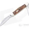 Case Half Whittler Smooth Autumn Maple Burl Wood Slip Joint 11543