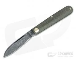 Boker Solingen Barlow Prime EDC Green Canvas Micarta Acid Washed O1 Slip Joint 115942