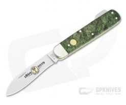 Boker Solingen Hunter's Knife Mono 150th Anniversary Green Curly Birch N690 Folder 116030
