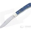Boker Solingen Trapper Uno N690 Blue Curly Maple Slip Joint Folder 117004