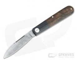 Boker Solingen Barlow Prime Tirpitz Damascus Black Micarta and Walnut Slip Joint Folder 117942DAM