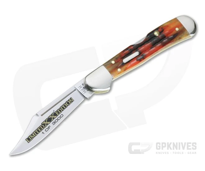 Case Mini Copperlock Limited XX Edition Series XXXVI Second Cut Autumn Bone Back Lock 12187
