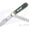 Tidioute #15 Urban Jack Knife Spring Green Jigged Bone Slip Joint Knife 152221