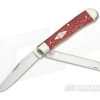 Case Trapper Red Sycamore Wood Handle 17140
