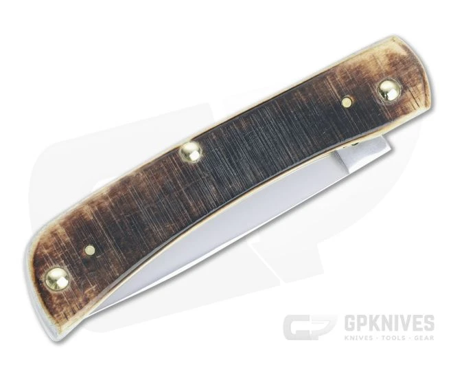 Case Sod Buster Jr. Sawcut Jig Amber Bone Slip Joint Folder 17897 - Image 2