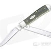 Case Mini Trapper Smooth Green and Black Micarta Slip Joint 23472